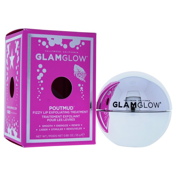 GlamGlow Facial Treatment Cream, Pout Mud Fizzy Lip, 0.85 Ounce