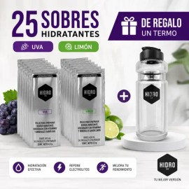 Bebida Hidratante Polvo Hidro 220 Paq 25 Sobres600ml Surtido                                                                                          