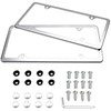 License Plate Frames, Indeed BUY 2 Pcs 4 Holes Slim