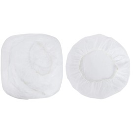 Commercial Non-woven Hair Caps Disposable Sanitary Food Processing Factory Large (100 Pieces, White)