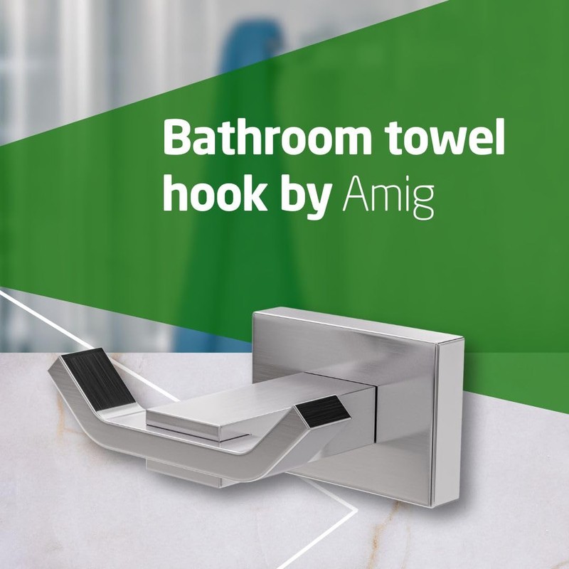 Amig - Bathroom Towel Hook Mod. 8 | Wall-Mounted Towel