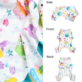 Dog Clothes for Small Dogs Boy Girl, Dog Pajamas Tiny Chihuahua Yorkie Spring Summer Shirt, Cute Puppy Outfit Pjs Jumpsuit Cat Onesie Apparel Pet Clothes