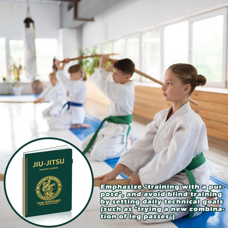 LKTHSEEK Jiu Jitsu Training Journal BJJ Notebook for Martial Arts