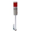 LUBAN Industrial Signal Light Tower, Column LED Alarm Tower Lamp Light Flash Indicator, 1-Layer Stack LED Warning Light with Buzzer for Safety (110V/Sound/Steady ON Light)