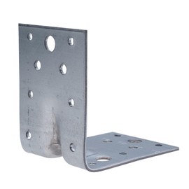 Corner Brace L Brackets 90mm (Pack of 2) Right 90 Degree Angle Shaped Metal Galvanised Fixing Plate Fastener Connector Heavy Duty for Wood Furniture Timber Joining Bracket Plates (90x90x65x2.5mm)