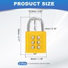 sourcing map Combination Padlock, 6-Digit Push Button Padlock 3-Position Locking