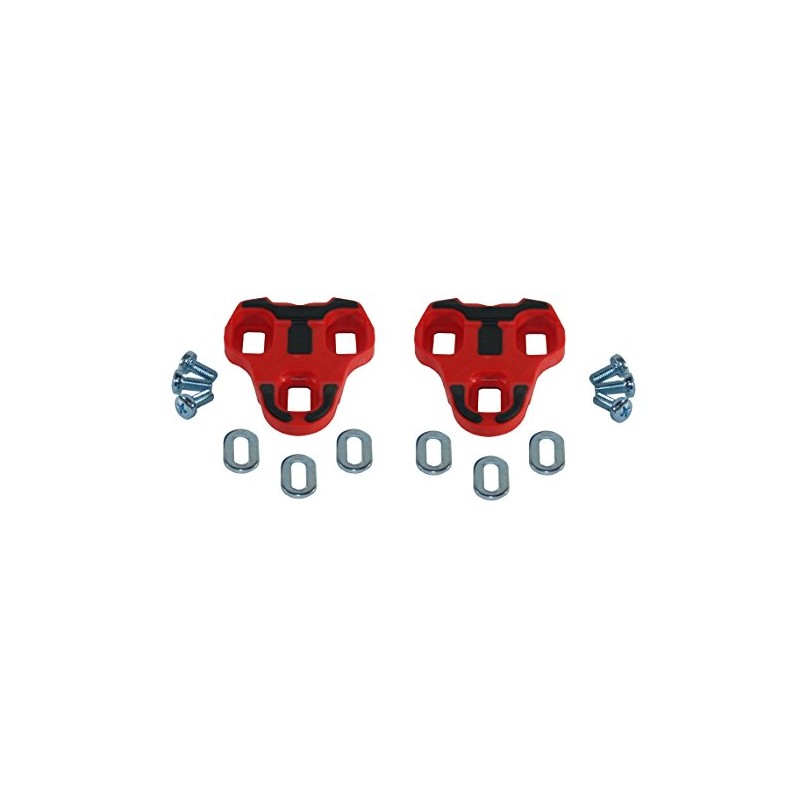 LOOK KEO COMPATIBLE PEDAL RED 9° GREY ANTI SLIP ROAD