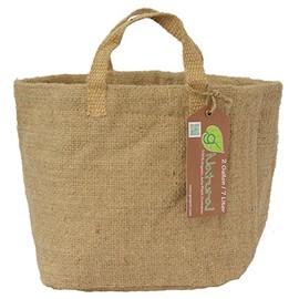 GeoPot GNAT2GAL-HN Organic Jute Plant Container, 2-Gallon