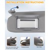 FZPJJNB Left Driver Side Sun Visor Fits for Honda CRV