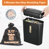 Home Office Paper Shredder,Woolsche 10-Sheet Strip Cut with 3.17-Gallon Basket,P-2