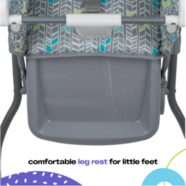 Cosco Kids Highchair for Baby, Simple Foldable High Chair, Convenient, Lightweight, and Compact Design, Mapleton