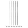 sourcing map 5Pack M4 x 300mm Fully Threaded Rod with