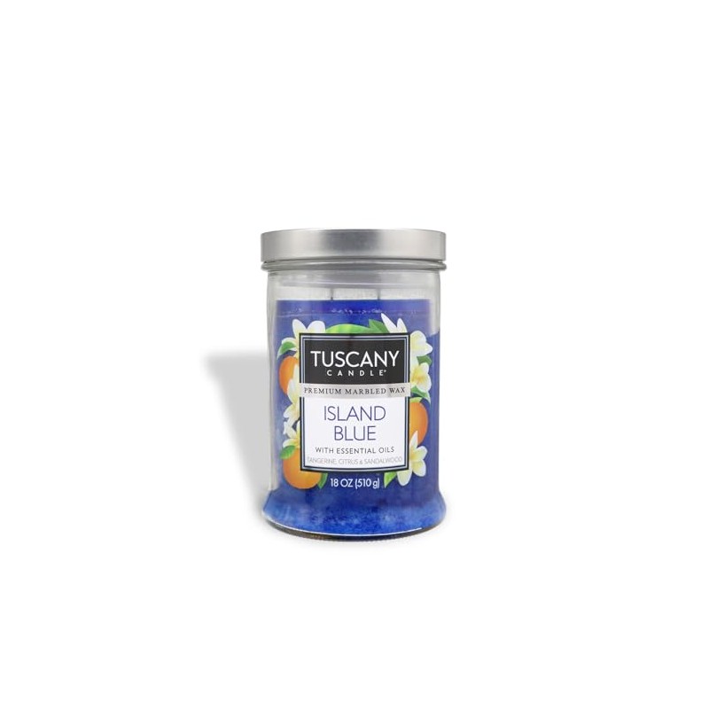Tuscany Candle Island Blue: Citrus Scented Candle, 18 oz