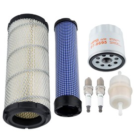 Hipa 11013-7044 11013-7045 Air Filter Tune Up Kit for Kawasaki 11013-7019 11013-7020 FX730V FX850V FH721V FX691V FX801V FH641V FX1000V FH680V FH601V FX751V FD731V FX651V 49065-2071 Oil Filter