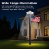 PHITRIC Flag Pole Light Solar Powered, 136 LED Flag Pole