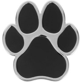 Dog Paw Print Car Stickers, Zinc Alloy Auto Paw Print Stickers, Decorative Footprint Decals, 3D Chrome Paw Print Car Decal for Car Vehicles