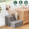 Love's cabin Dog Stairs with Storage 13" H,Foldable Pet Stairs