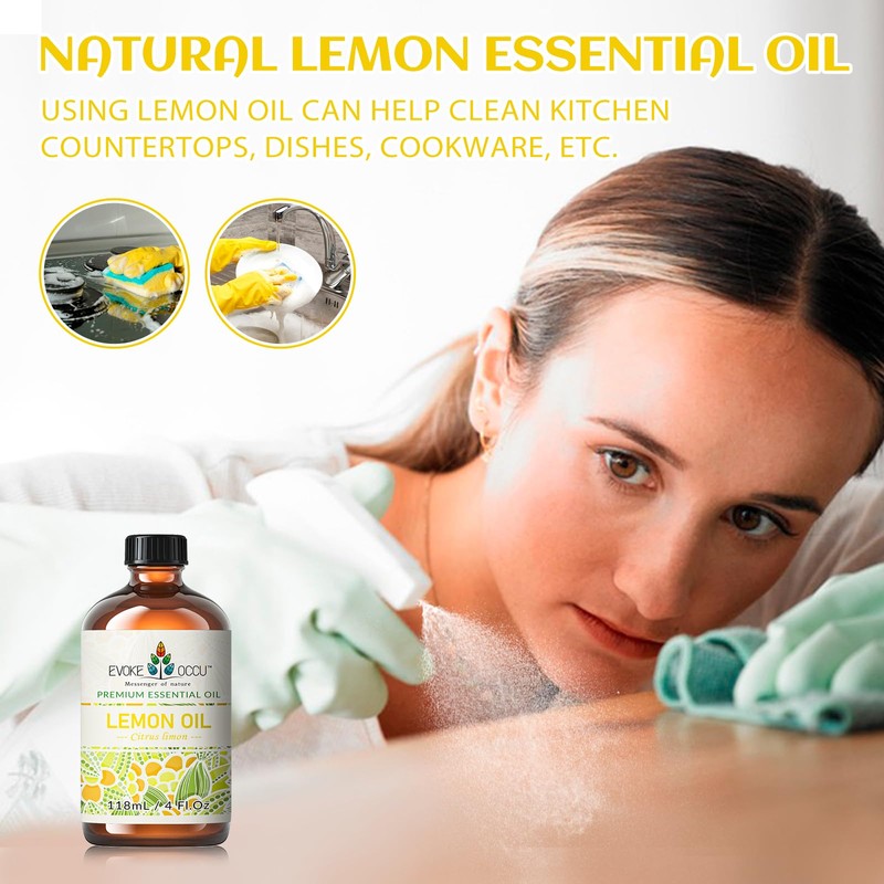 EVOKE OCCU Lemon Essential Oil for Cleansing Skin Home Diffuser