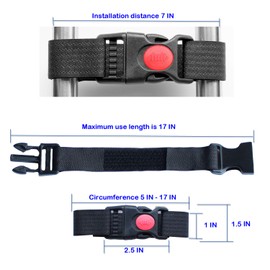 Vukgahao French Door Fridge Lock Multifunctional Baby Cabinet Lock for Refrigerators Cabinets RV Cable Tie Best Gifts for Child Safety Products Black 2 Pack