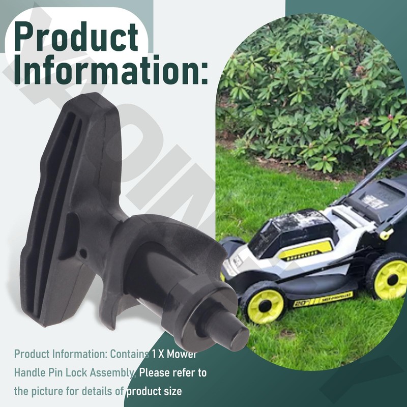 YAQINGMY 40V Lawnmower Handle Pin Lock Compatible with Ryobi 40