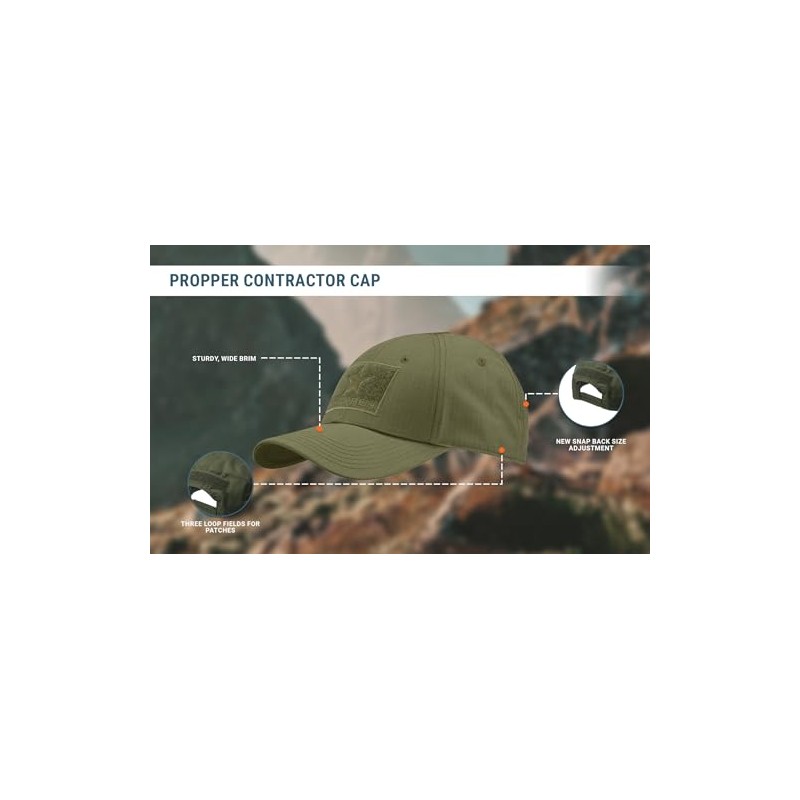 Propper Unisex Contractor Hat, Black, One Size