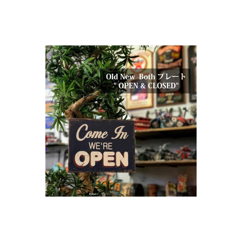 The idolm @ Trade Antique Retro Open Closed Wooden Sign
