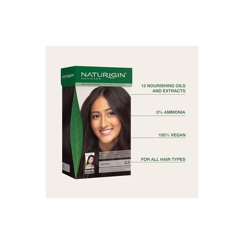 Naturigin Hair Colour - Permanent - Ebony - 1 Count