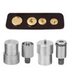 Snap Button Dies Set, 4 Pcs Snap Fastener Heavy Duty