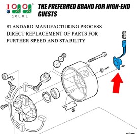 10L0L Carro de golf con sensor de velocidad de motor de alta velocidad para coche de club DS y precedent eléctrico de 48 V (sistema IQ con motor ADC)