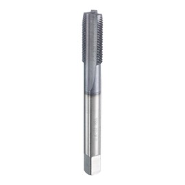 HARFINGTON 3/8"-32 UNS Thread Tap 6542 Cobalt High-Speed Steel TiCN Coated Plug Tap Right Hand Flat Head 3 Straight Flutes Screw Threading Hand Tap