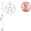 Fine Sterling Silver Pentagram Star Pendant (Small)
