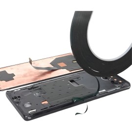 Cinta Doble Cara Negra De Espuma 3mm X 10m Para Celulares Negro Liso
