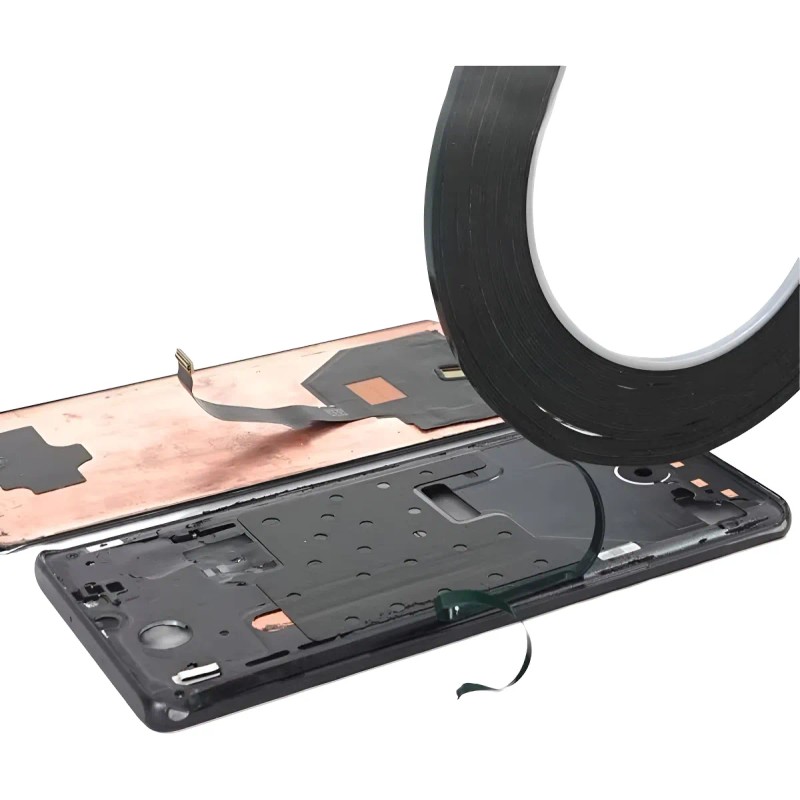Cinta Doble Cara Negra De Espuma 3mm X 10m Para