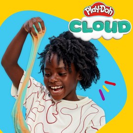 Play-Doh Scented Cloud Slime for Kids, Teal & Orange Coconut Scent, Popular Toys, Gifts and Party Favors