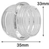 SPARES2GO Lamp Light Lens Cover for Hoover Oven Cooker