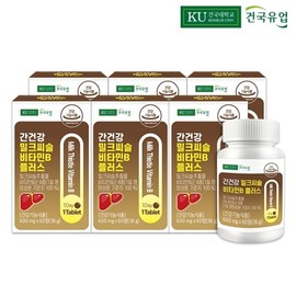 Konkuk Dairy Milk Sea Milk Sea Seul Vitamin B Plus 60 tablets X6 / 건국유업 간건강 밀크씨슬 비타민B 플러스 60정x6개