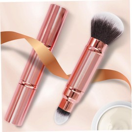 OHPHCALL Dual-ended Makeup Brush Retractable Blush Powder Brush Cosmetics Tool for Women Travel-friendly