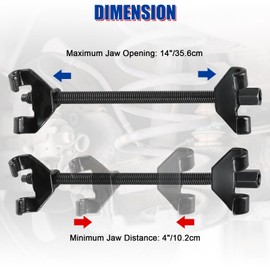 NYXOVA 14" Coil Spring Compressor Tool Suspension Strut Remover Installer Kit Macpherson Coil Spring Compressor