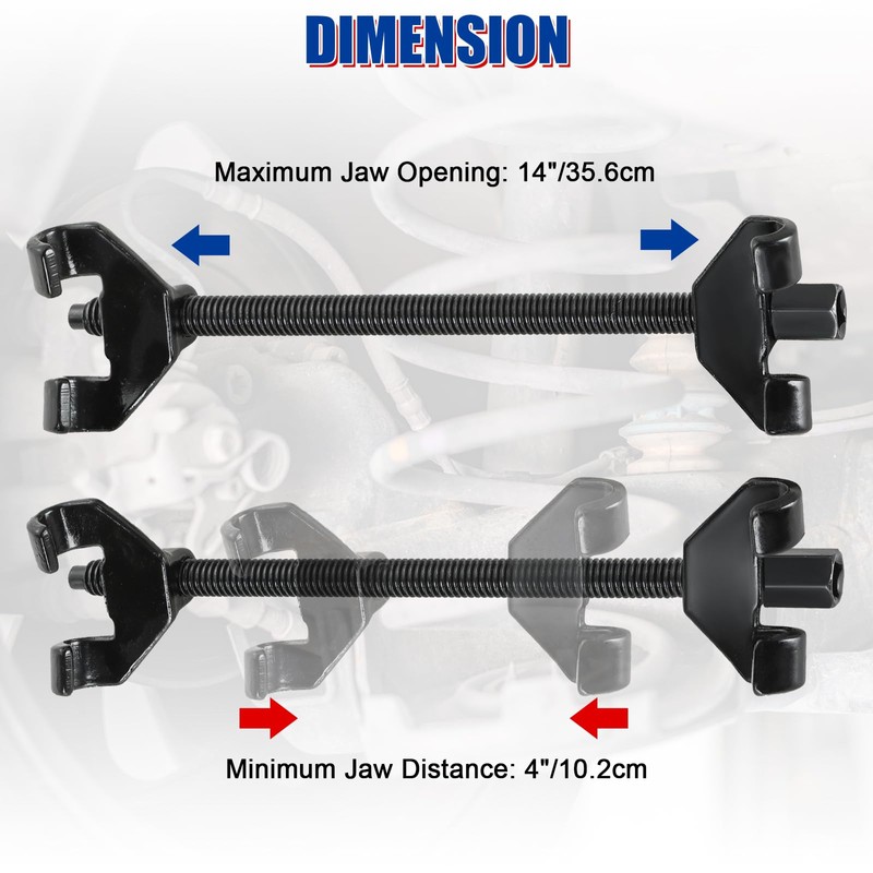 NYXOVA 14" Coil Spring Compressor Tool Suspension Strut Remover Installer