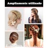 12 Peinetas Para Cabello Mujer, Set de Peinetas en Negro,