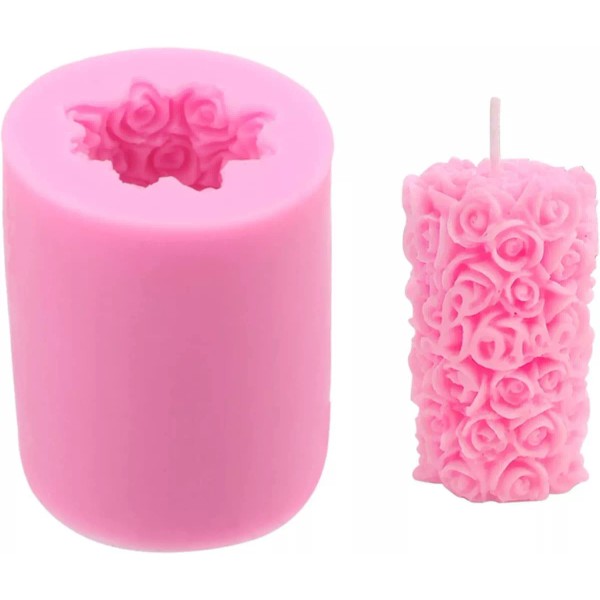 Molde Silicona Para Velas Jabón Cera Con Forma Flor De