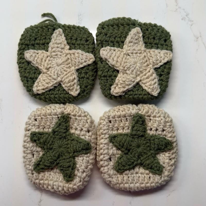 Crochet AirPod Max Covers - Color: Pink Heart