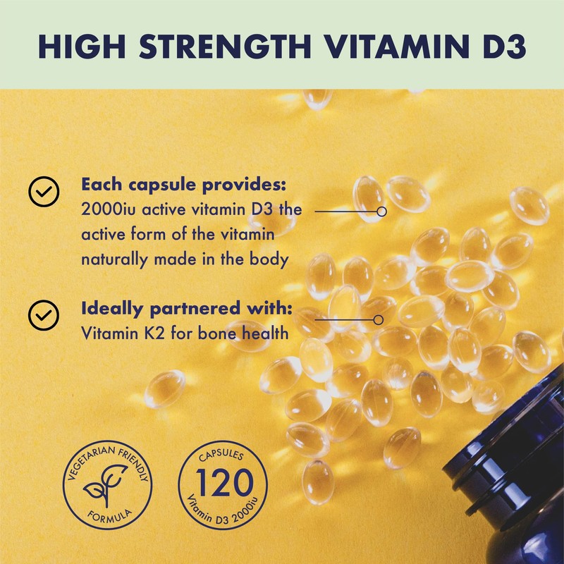 Higher Nature - High Strength - Vitamin D3 2000iu -