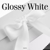 BLK&WH Large Gift Box with Ribbon 13.5x9x4.1 Inches, White Gift