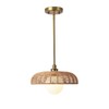 Boho Pendant Lights Fixtures for Kitchen Island, Rattan Chandelier Wicker