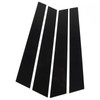4pcs Window Pillar Post Trim Anti Scratch Glossy Black B