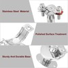 sourcing map Pipe Support, Stainless Steel Pipe Support Bracket, Adjustable
