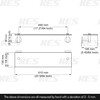 KES Bathroom Glass Shelf Rectangular 20 Inch Floating Glass Shelves