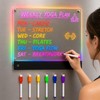 LED Acrylic Magnetic Dry Erase Board for Fridge, 14"*10.5" Weekly