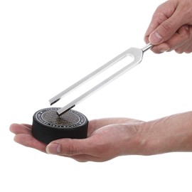 MoResolune Tuning Fork Activator for Healing Tuning Fork Black Rubber Activator Creates Minimal Nose and Sustained Sound